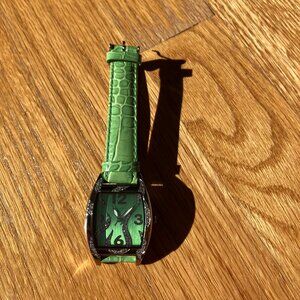 Regent watch green with crystals